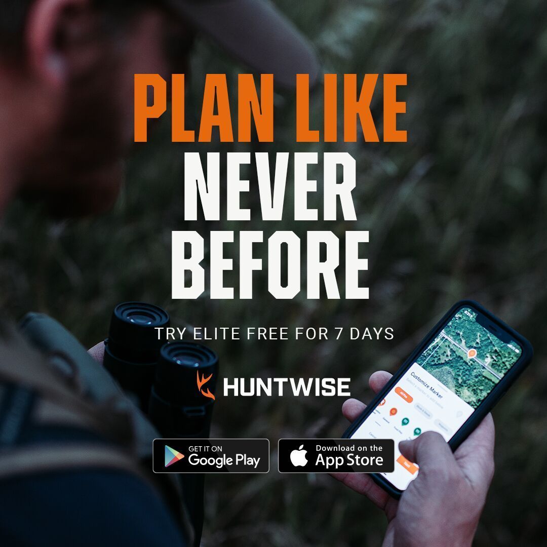 Graphic with text Plan Like Never Before, use HuntWise for hunting deer in Ohio concept.