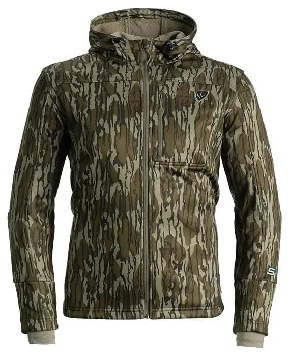 Blocker Finisher Turkey Jacket on a white background, what to wear turkey hunting concept. 