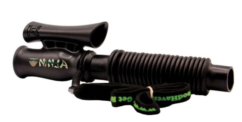 Woodhaven Whitetail Ninka Intimidator deer call on white background, best deer calls concept. 