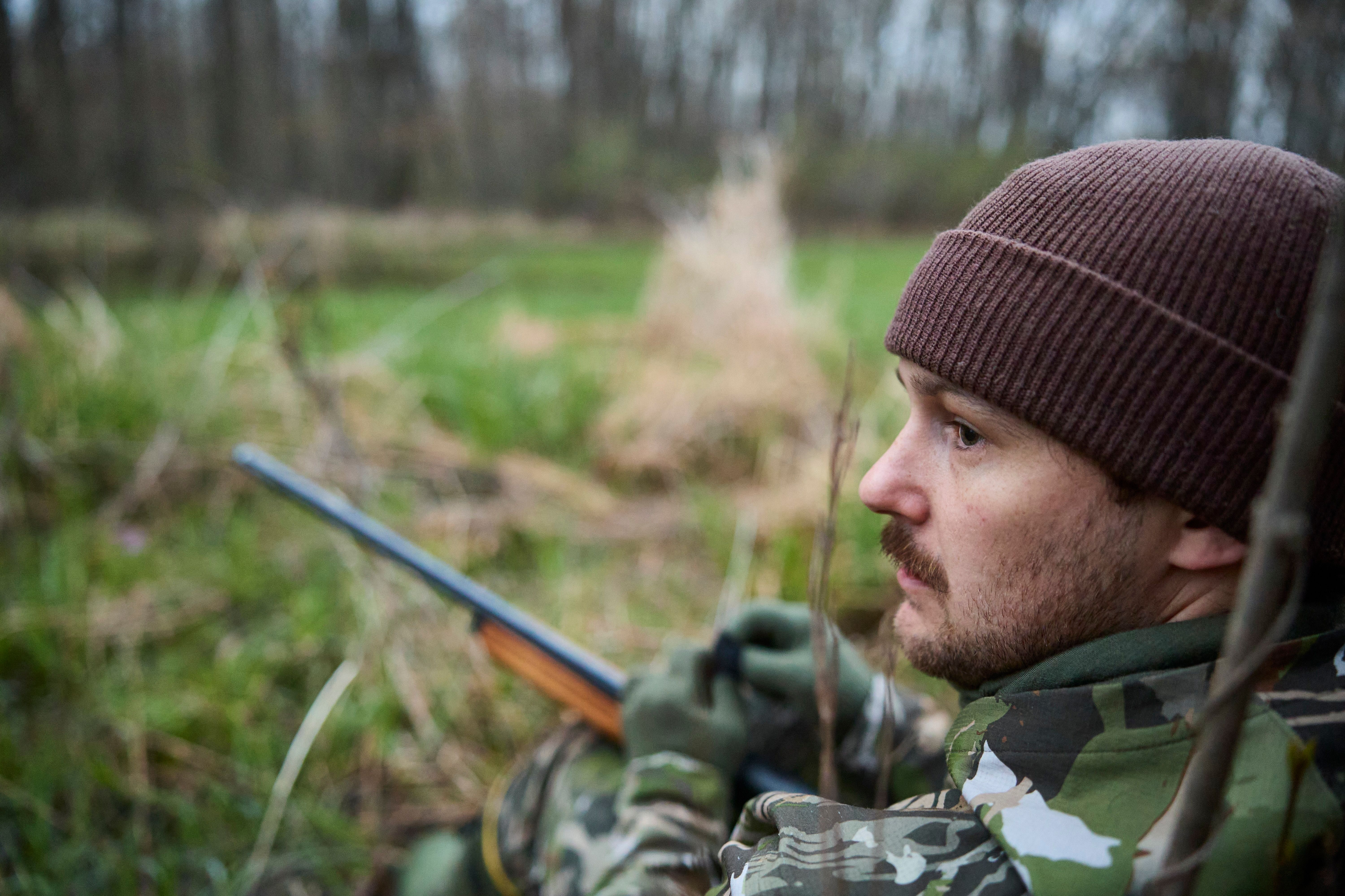 A hunter in the field, Arizona hunting concept.