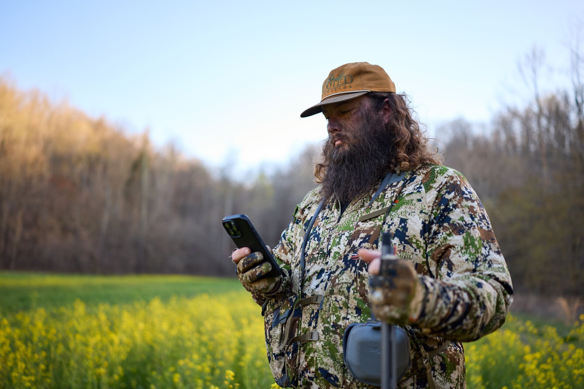 Hunter Ben Cole uses HuntWise to scout turkey hunting land, how to find turkey concept.