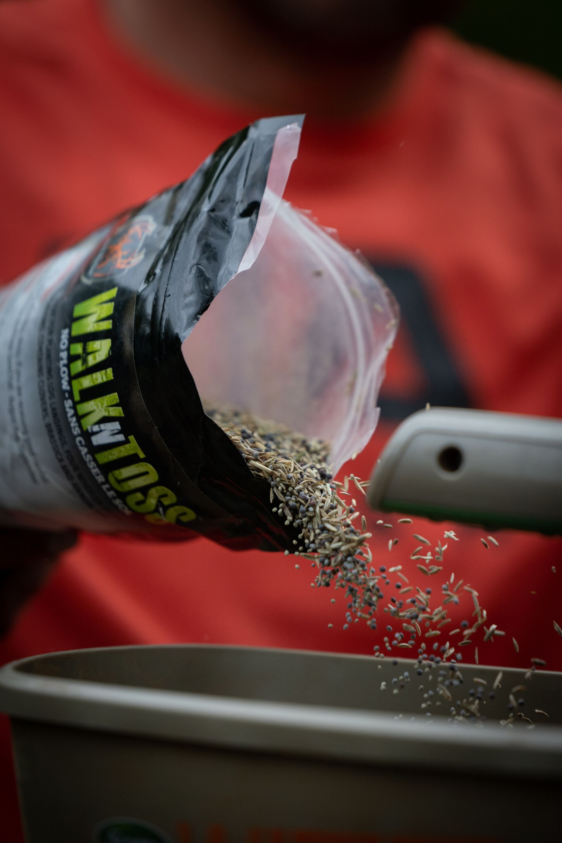 Seeds for spring food plot mix for deer.