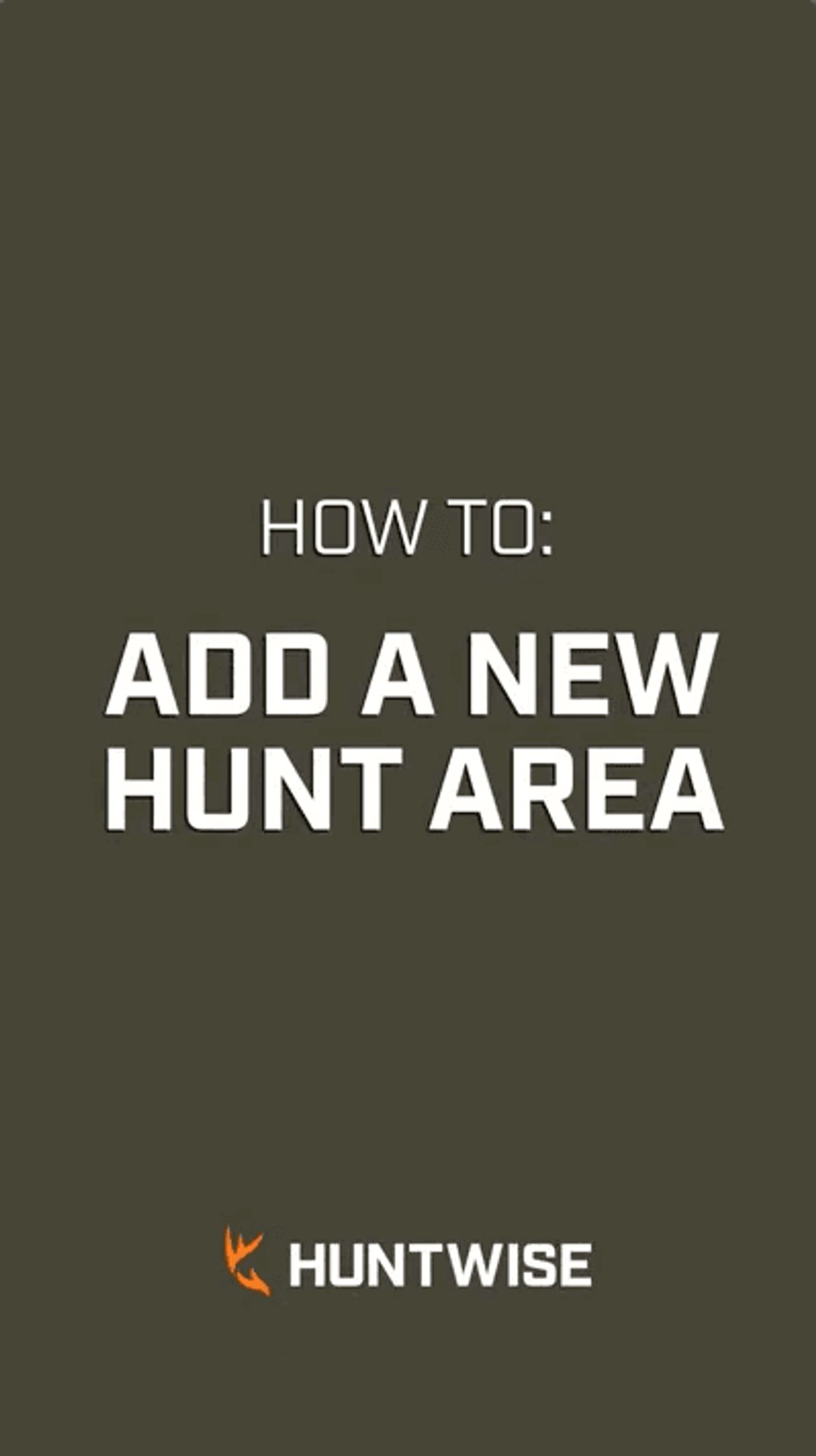 A video shows how to set a hunt area in the HuntWise hunting app. 