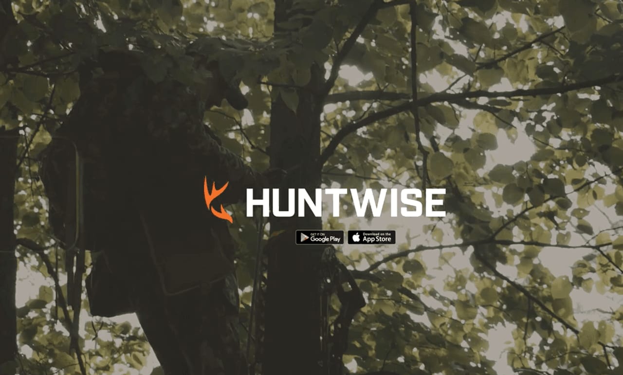 An image and video highlighting HuntCast in the HuntWise hunting app.