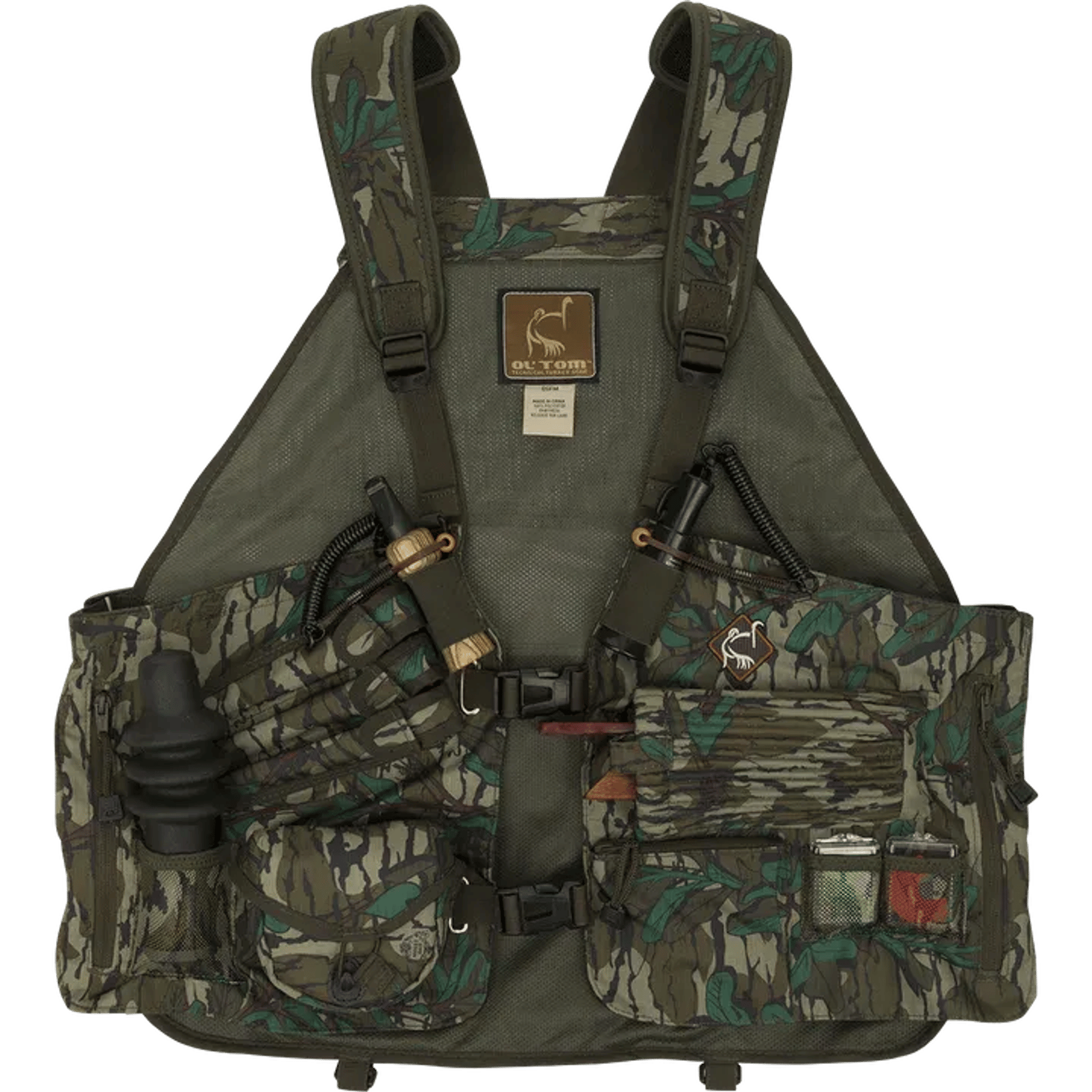 Time &amp; Motion Easy-Rider Vest for turkey hunting on a white background. 