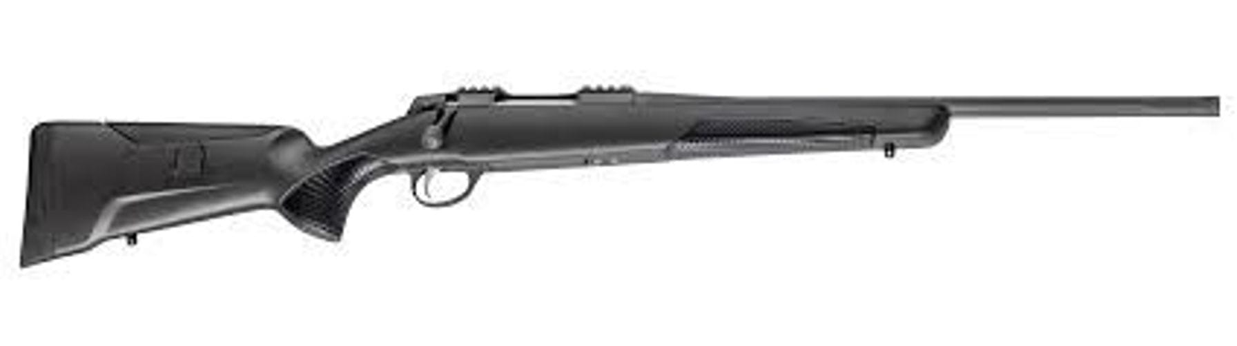 The Sako 90 Adventure hunting rifle on a white background. 