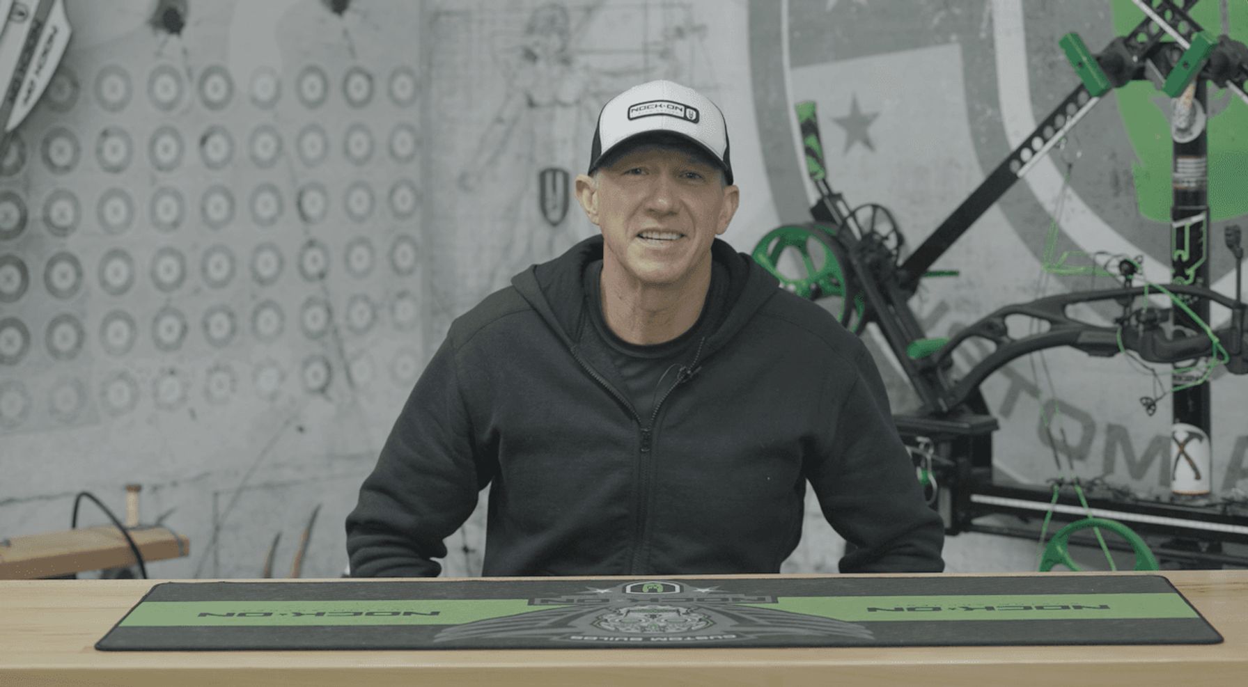John Dudley smiles in a video interview with HuntWise, how to get better at archery concept.
