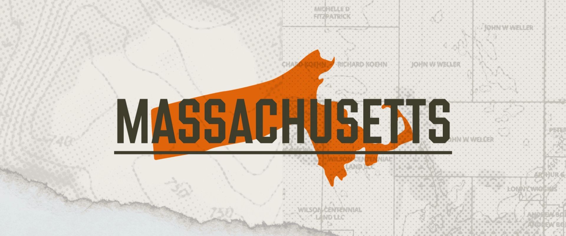 Image showing an illustration of Massachusetts, hunting season Massachusetts concept. 