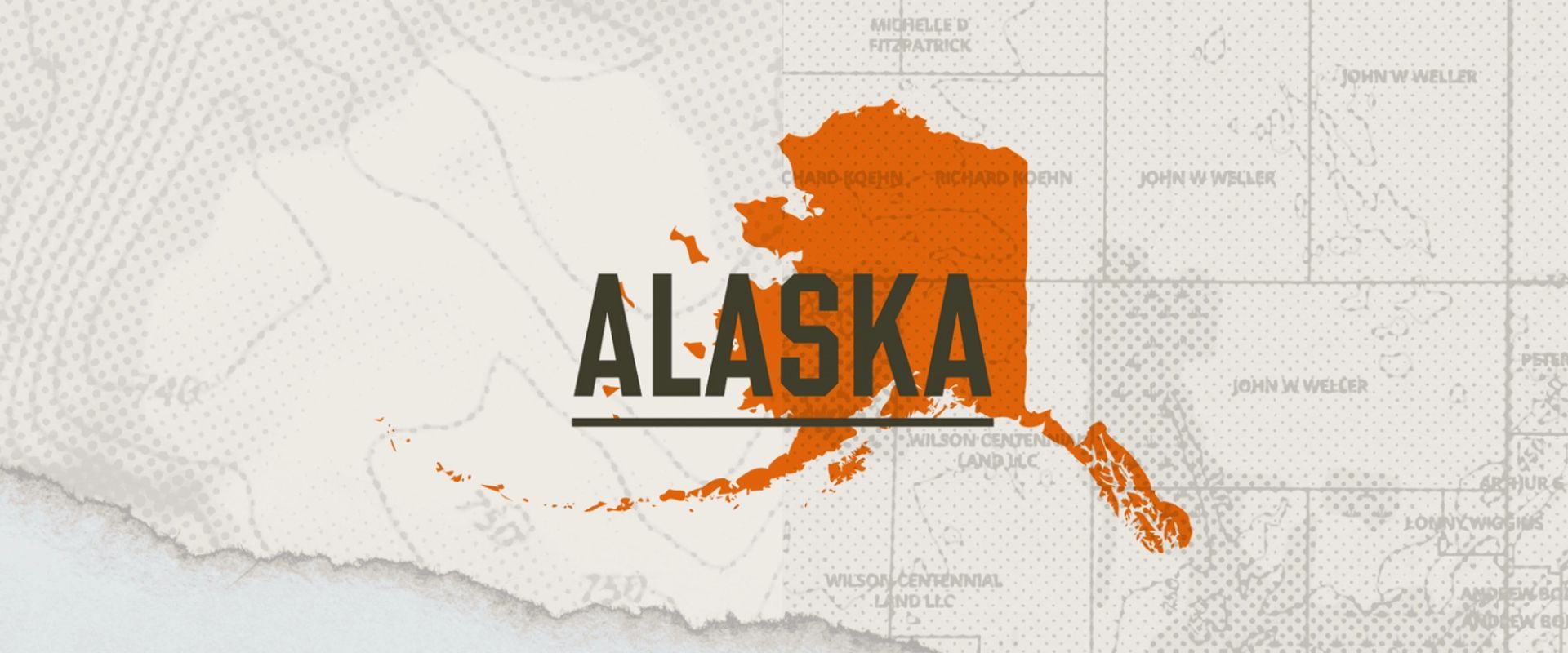 A graphic of the state of Alaska representing Alaska hunting seasons.