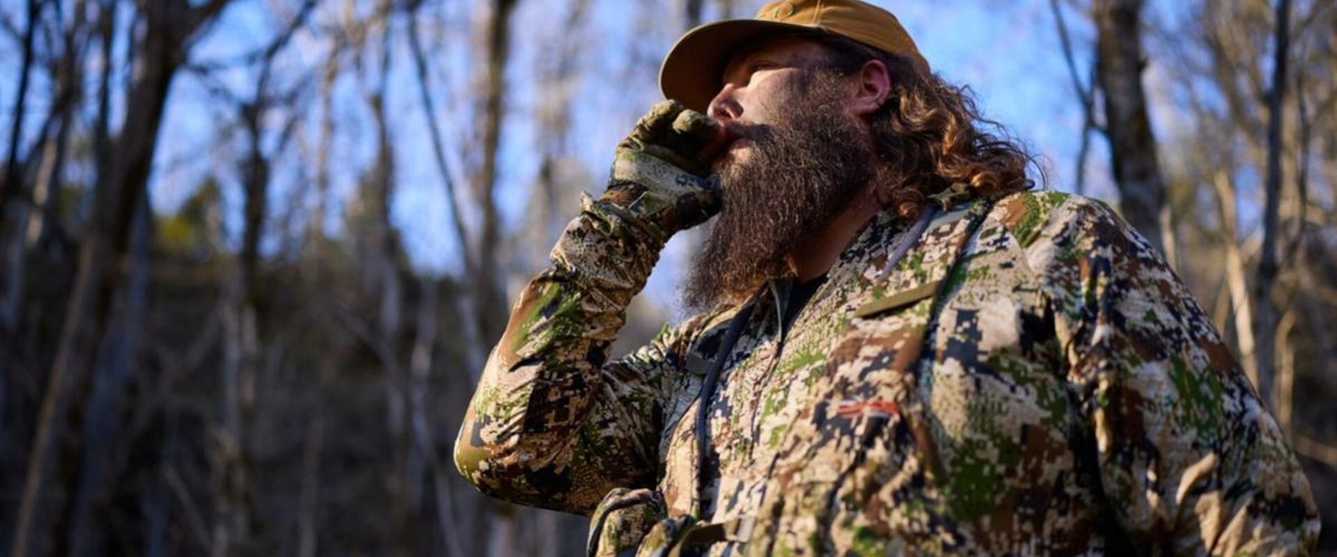 Ben Cole of RootedTV uses a turkey call, turkey calling tips and tricks concept.
