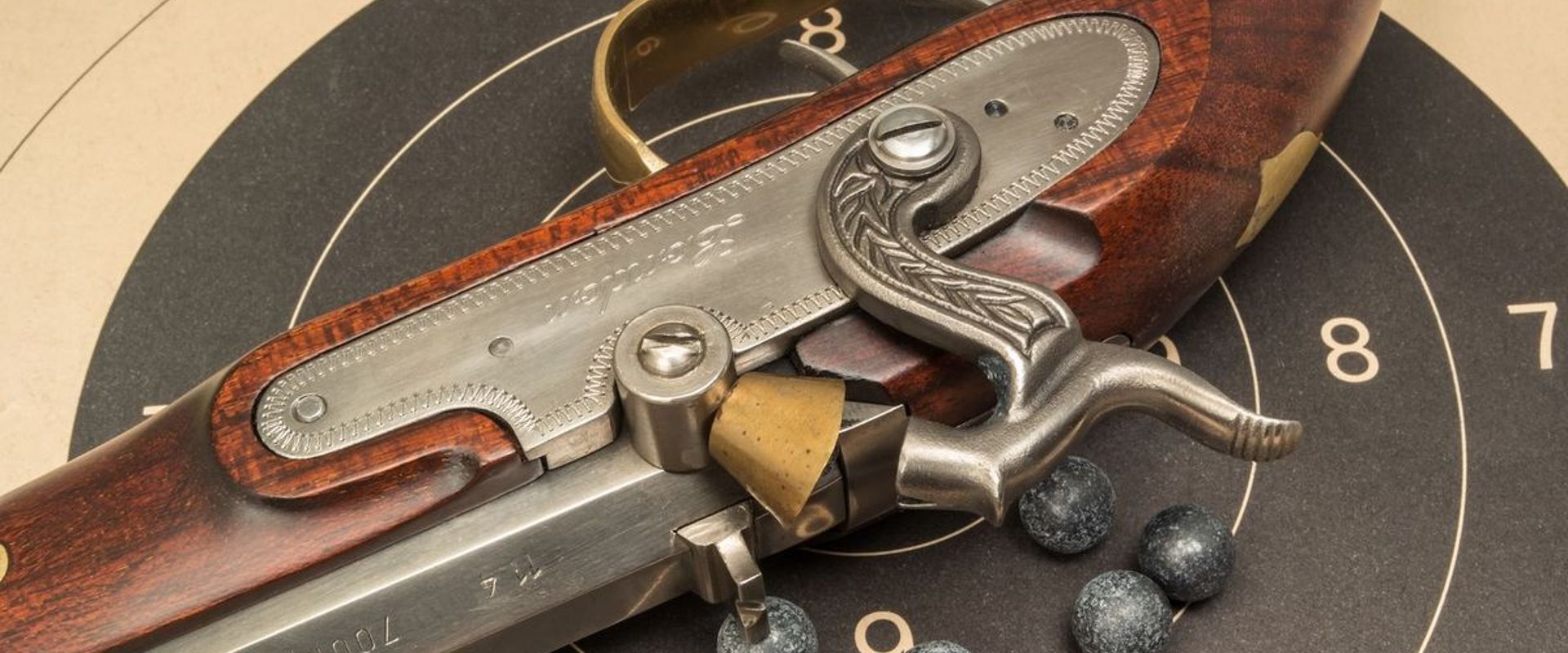 Close-up of a muzzleloader rifle, what is a muzzleloader concept.