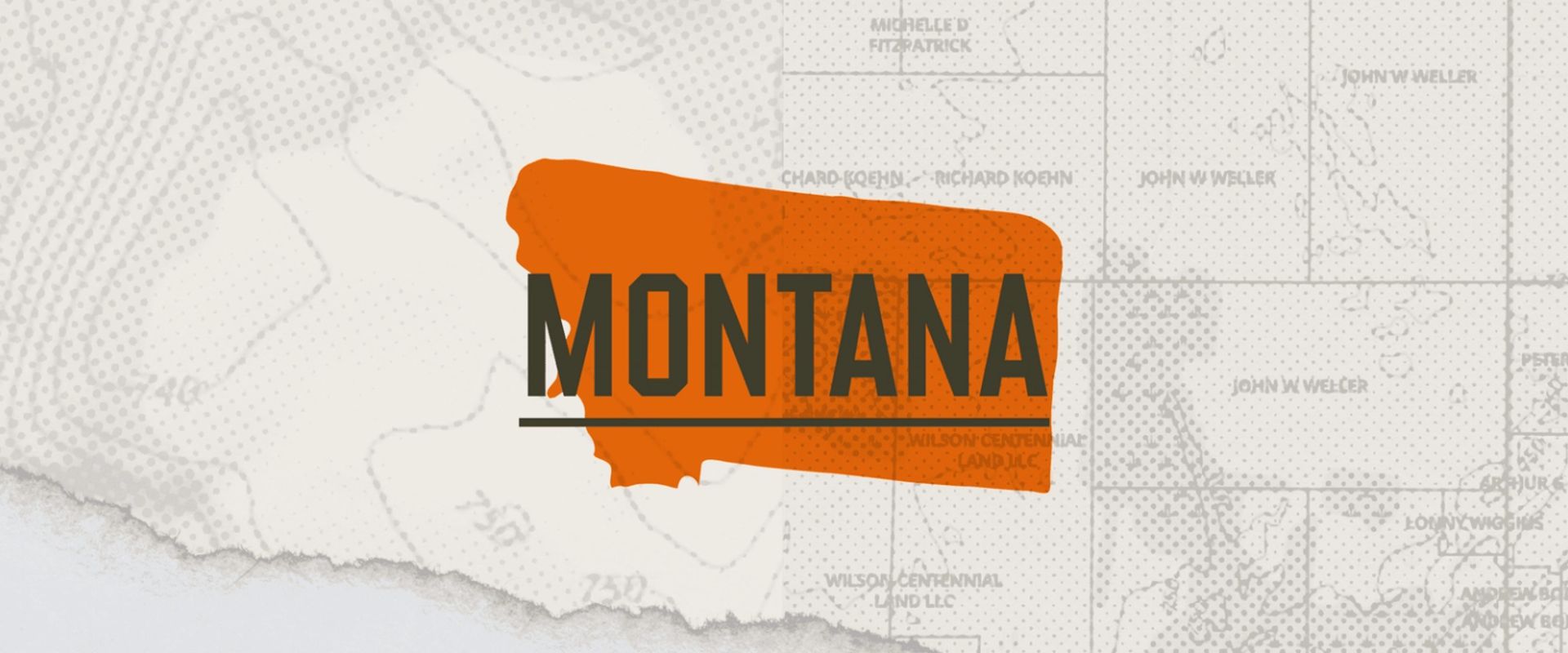 Illustration of the state of Montana representing the Montana hunting seasons.