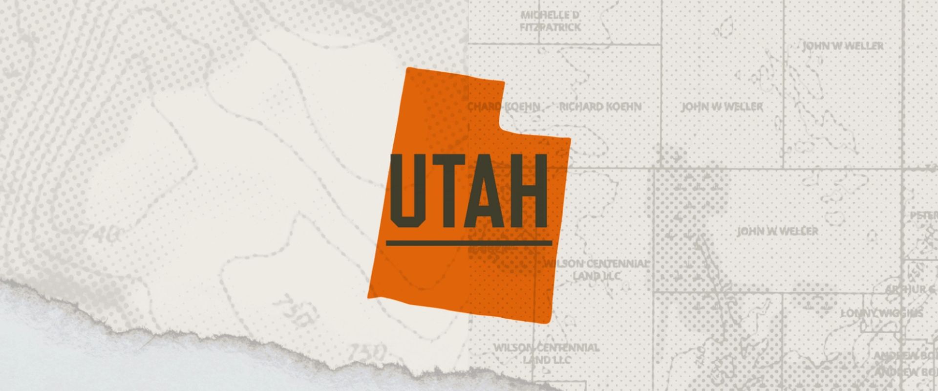 Illustration of the state of Utah representing the Utah hunting seasons.