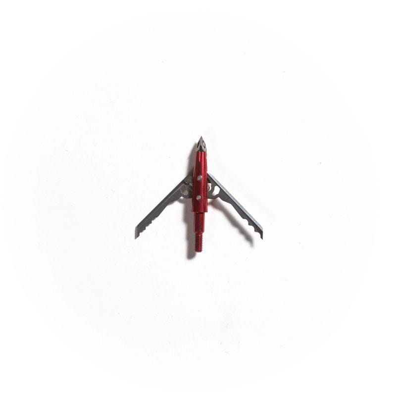 An isolated broadhead for bowhunting on a white background.