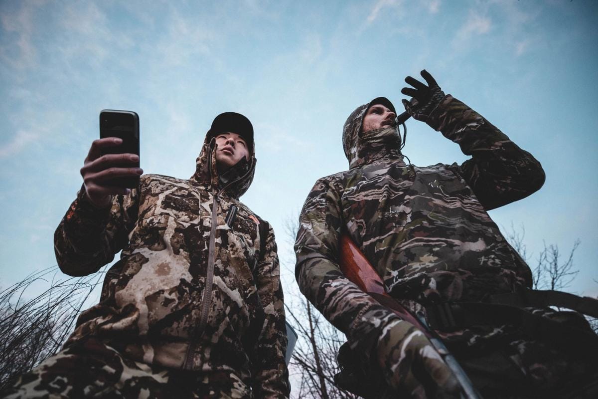 Turkey hunters use a turkey call.