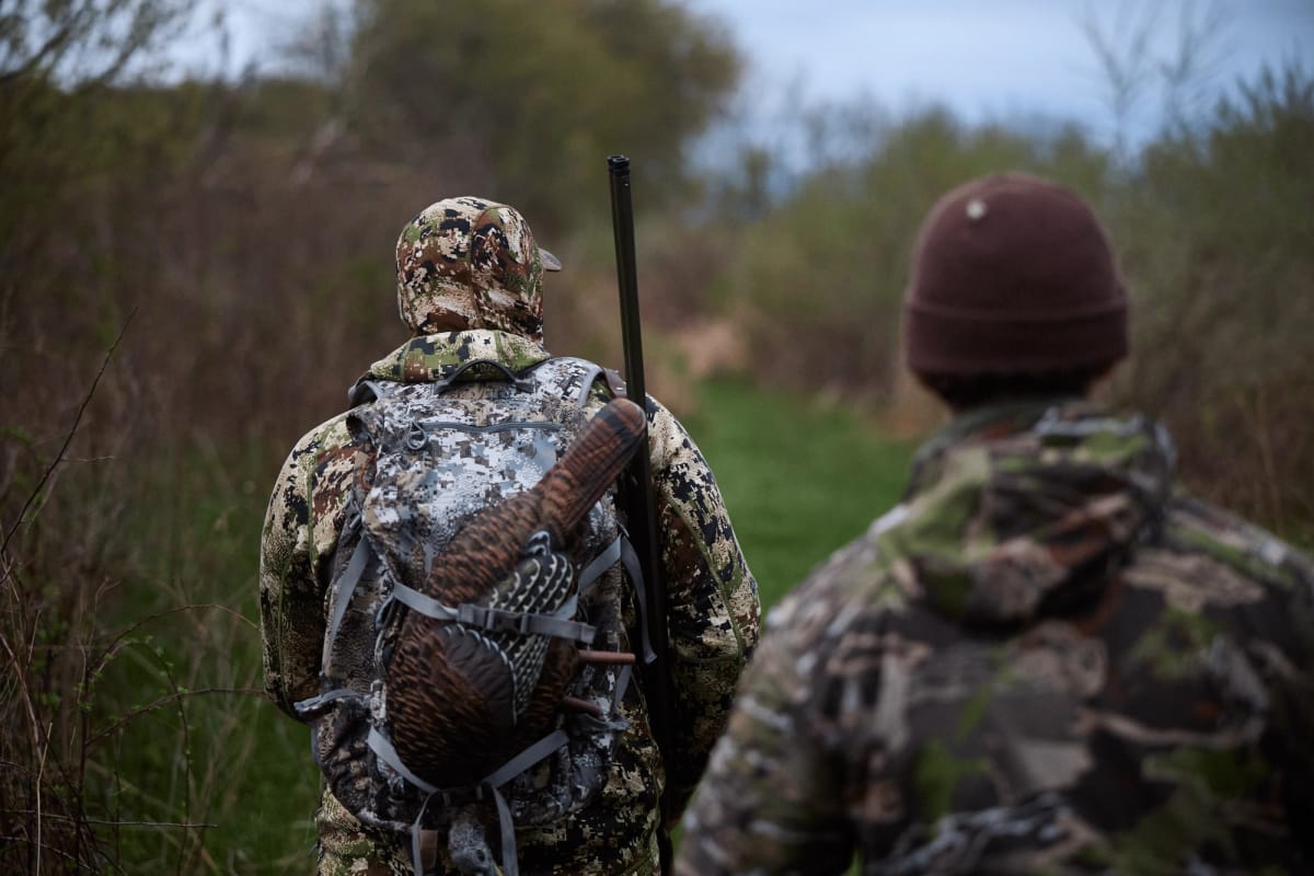 Hunters in the field, Virginia turkey season concept.