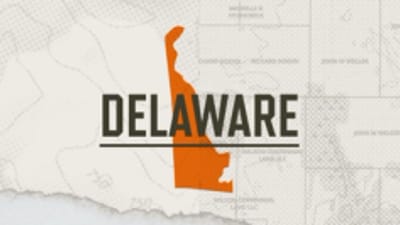 A graphic of the state of Delaware representing state of Delaware hunting season.