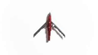 An isolated broadhead for bowhunting on a white background.