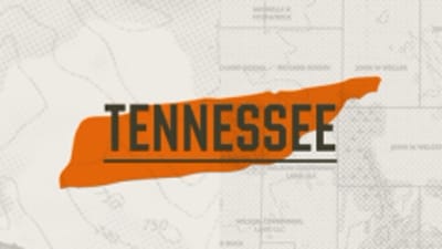 A graphic of the state of Tennessee representing Tennessee hunting seasons.