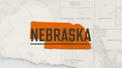 Illustration of the state of Nebraska representing the Nebraska hunting seasons.