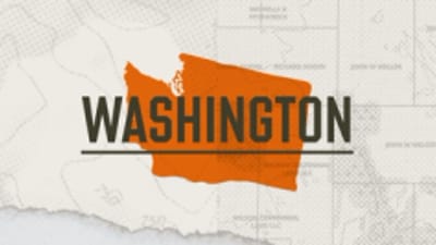 A graphic of the state of Washington representing Washington hunting seasons.