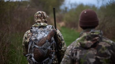 Hunters in the field, Virginia turkey season concept.