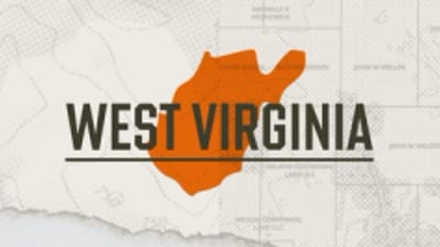 A graphic of the state of West Virginia representing West Virginia hunting seasons.