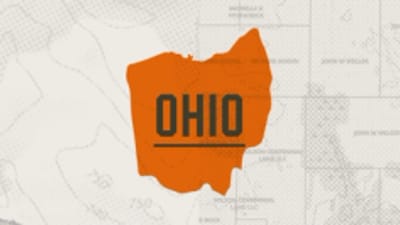 A graphic of the state of Ohio representing Ohio hunting seasons.