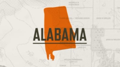 Graphic of the state of Alabama, Alabama hunting concept. 