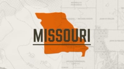 A graphic of the state of Missouri representing Missouri hunting seasons.