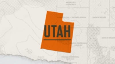 Illustration of the state of Utah representing the Utah hunting seasons.