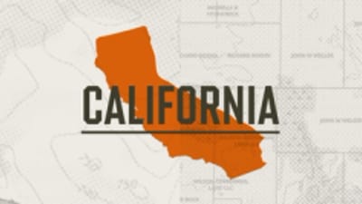 A graphic of the state of California representing California hunting seasons.