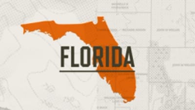 A graphic of the state of Florida representing Florida hunting seasons.