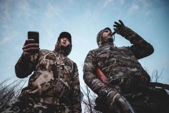 Turkey hunters use a turkey call.